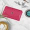 JAM Paper Italian Leather Business Card Holder Case with Round Flap